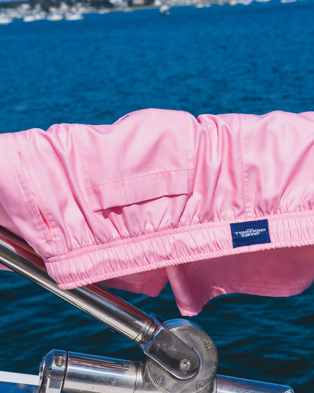 Pastel Pink OG Mid-Length Swim Shorts