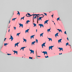 Dark Azure Elephant Swim Shorts