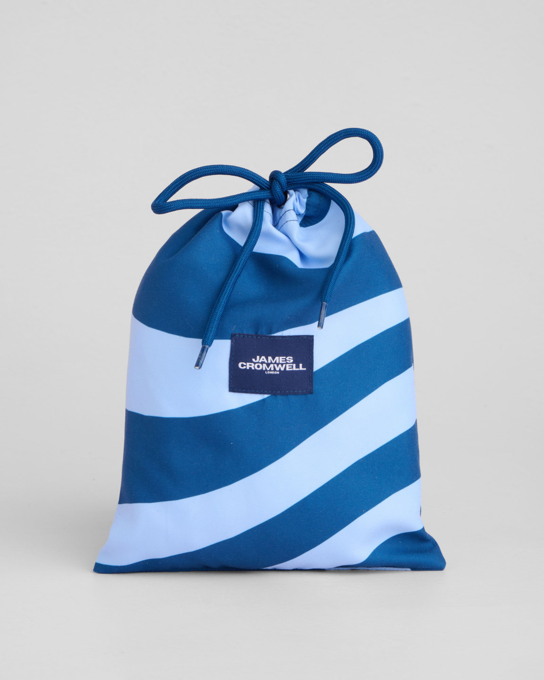 Ice Blue Waves Mid-Length Swim Shorts