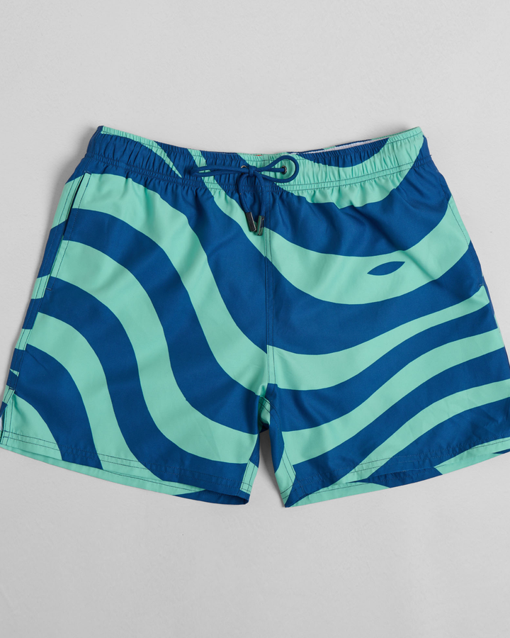 Mint Waves Swim Shorts