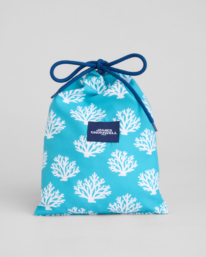 White Coral Mid-Length Swim Shorts
