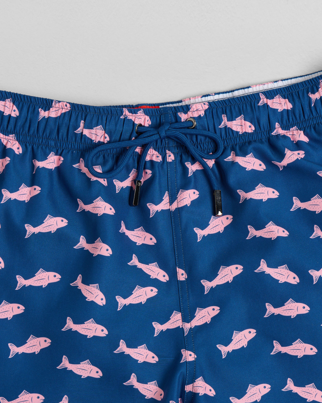 Pink Bold Fish Mid-Length Swim Shorts