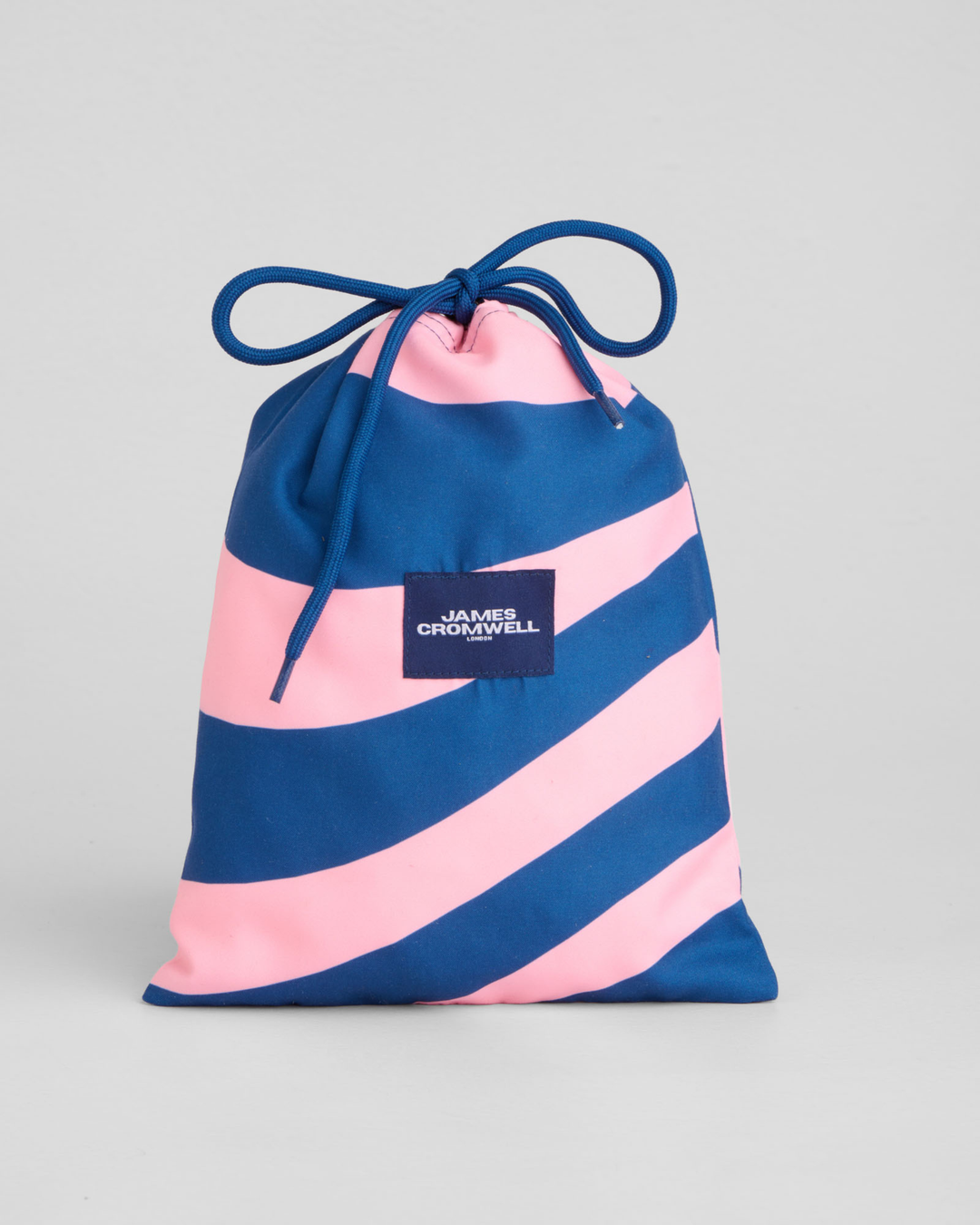 Pastel Pink Waves Mid-Length Swim Shorts
