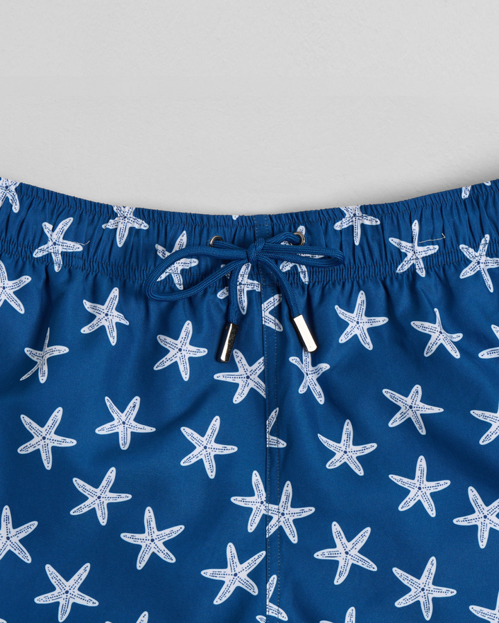 White Starfish Mid-Length Swim Shorts