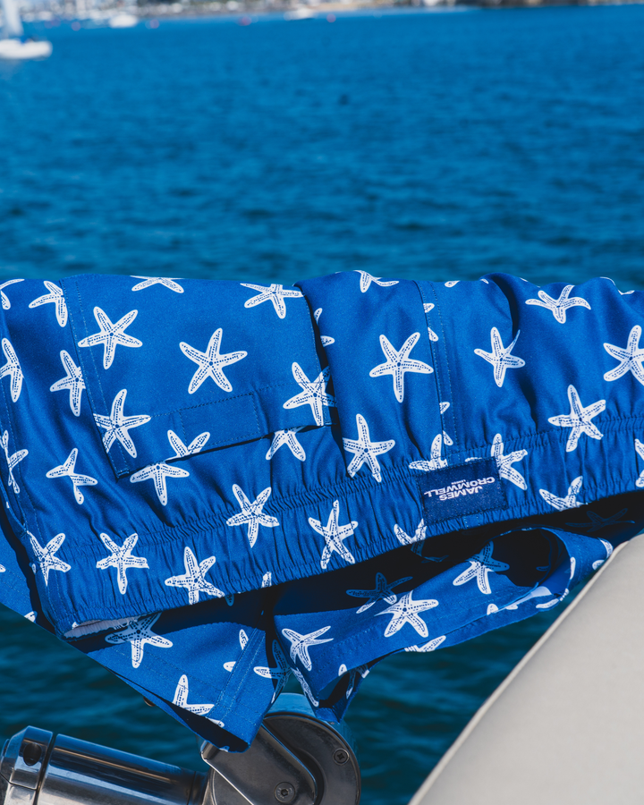 White Starfish Mid-Length Swim Shorts