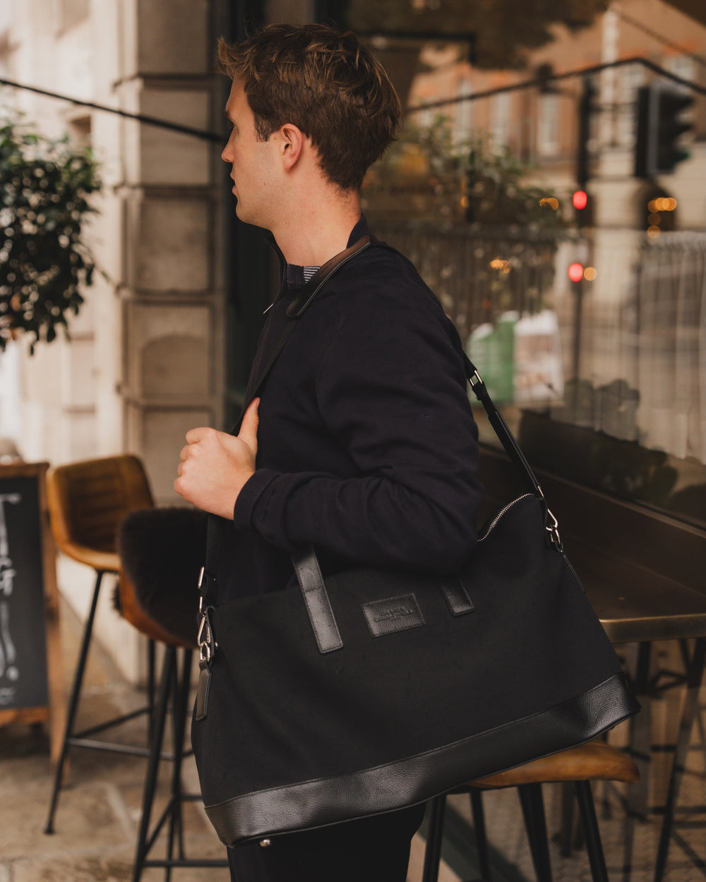 JC Weekender Midnight Black & Accessories