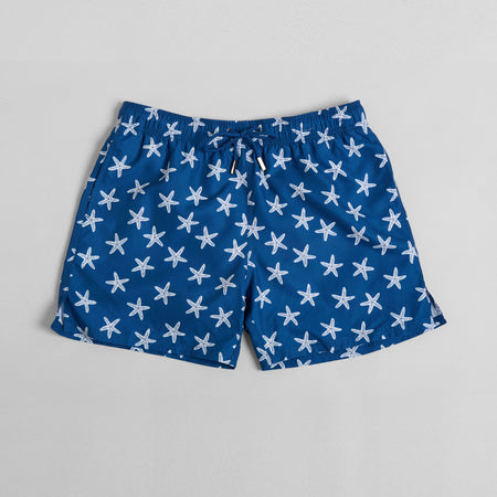 White Starfish Mid-Length Swim Shorts