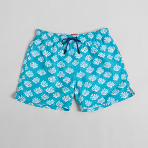 White Coral Mid-Length Swim Shorts