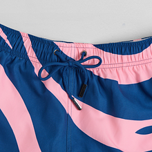 Pastel Pink Waves Swim Shorts